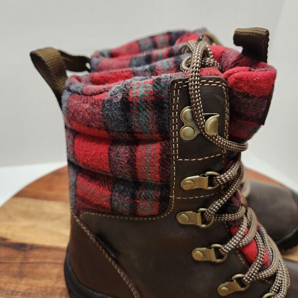 Keen Greta Boot – Women’s 6, Waterproof, Brown/Red Plaid, Euro 36 - Picture 4 of 12